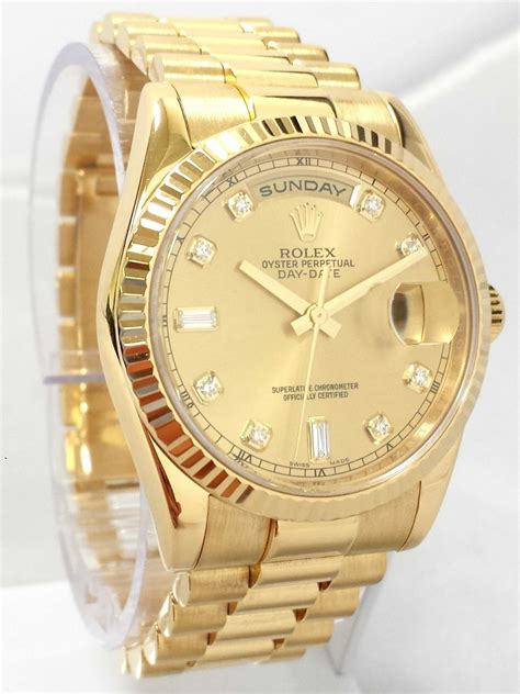 rolex day date gold president|rolex day date watch.